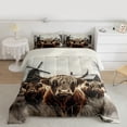thumbnail image 2 of Homewish Highland Bull Bedding Comforter Set 2pcs for Female Men,Vintage Cabin Cottage Windmill Twin Comforter Sets Microfiber,Farmhouse Animal Breathable Bedding Set,Luxury Bedroom Decor, 2 of 8