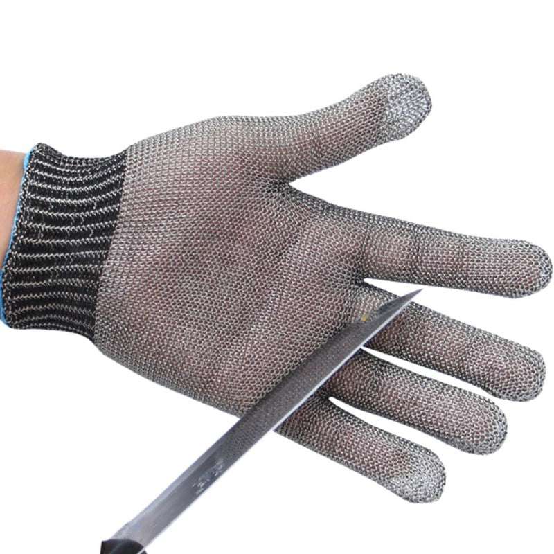 Level 9 Cut Proof Gloves Stainless Steel Chainmail Gloves Kitchen Gloves  for Cle