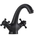 thumbnail image 1 of Bathroom Faucet Vintage Double Handle Swivel Basin Sink Hot Cold Mixing Tap, 1 of 3