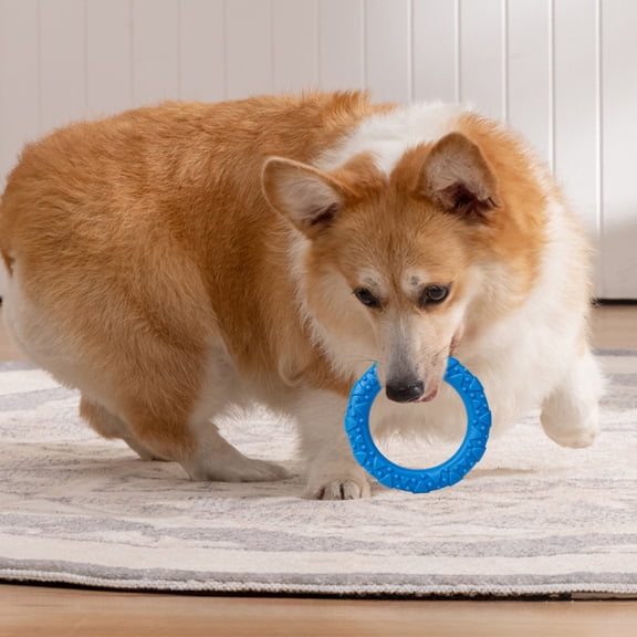 Byujiro Durable Ring Dog Chew Toy Indestructible Teething & Training Ring Interactive Tug Toy for Boredom Relief & Dental Care