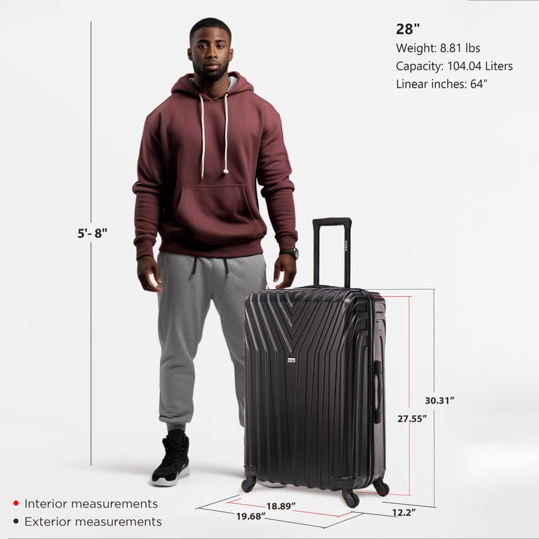 InUSA Vasty 28" Hardside Lightweight Spinner Luggage photo 2