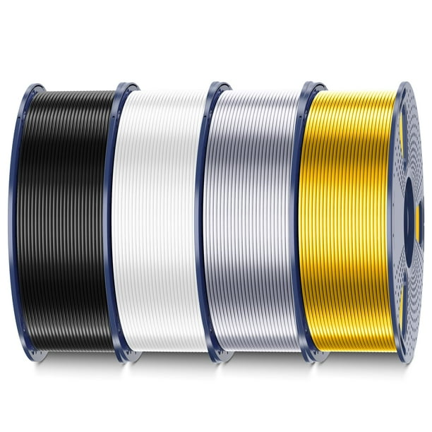 Filamento para impresora 3D SUNLU Silk Pla Plus, paquete de 4 kg, 1,75 mm