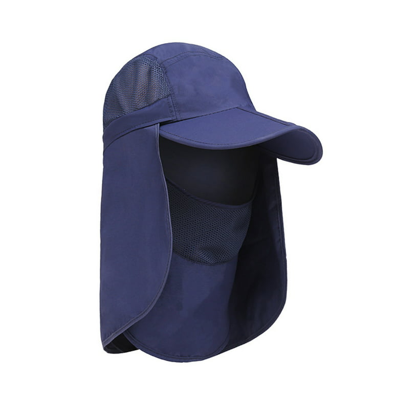 Unisex Multifunctional Sun Visor Hat 360° Sunscreen Removable Face Cover  Neck Flap Breathable Water-repellent Sun Cap for Fishing Climbing 