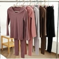 thumbnail image 5 of WCJM Up To 50% Off Women Pajama Sets Casual Sleepwear Threadcloth Women Pajama Sets Brown,One Size, 5 of 5