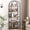 Black Iron Frame + Vintage Wood Panels, variant on 70.8" Industrial Farmhouse Bookshelf, 5-Tier Arched Bookcase with Metal Frame, 30lb/Shelf Capacity & Anti-Tip Design for Living Room, Office, Bedroom Storage