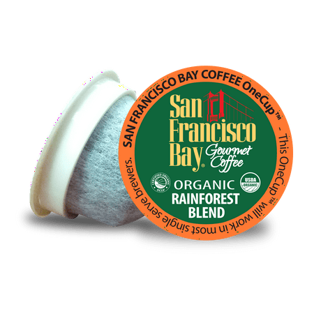 San Francisco Bay USDA Organic Rainforest Blend OneCup Coffee Pods, 120 Count - Compatible with Keurig & K-Cup Coffee