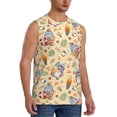 thumbnail image 2 of Bixox Men's Happy Summer With Gnome Printed Shirt Sleeveless Fitness Tank Top-X-Large, 2 of 5