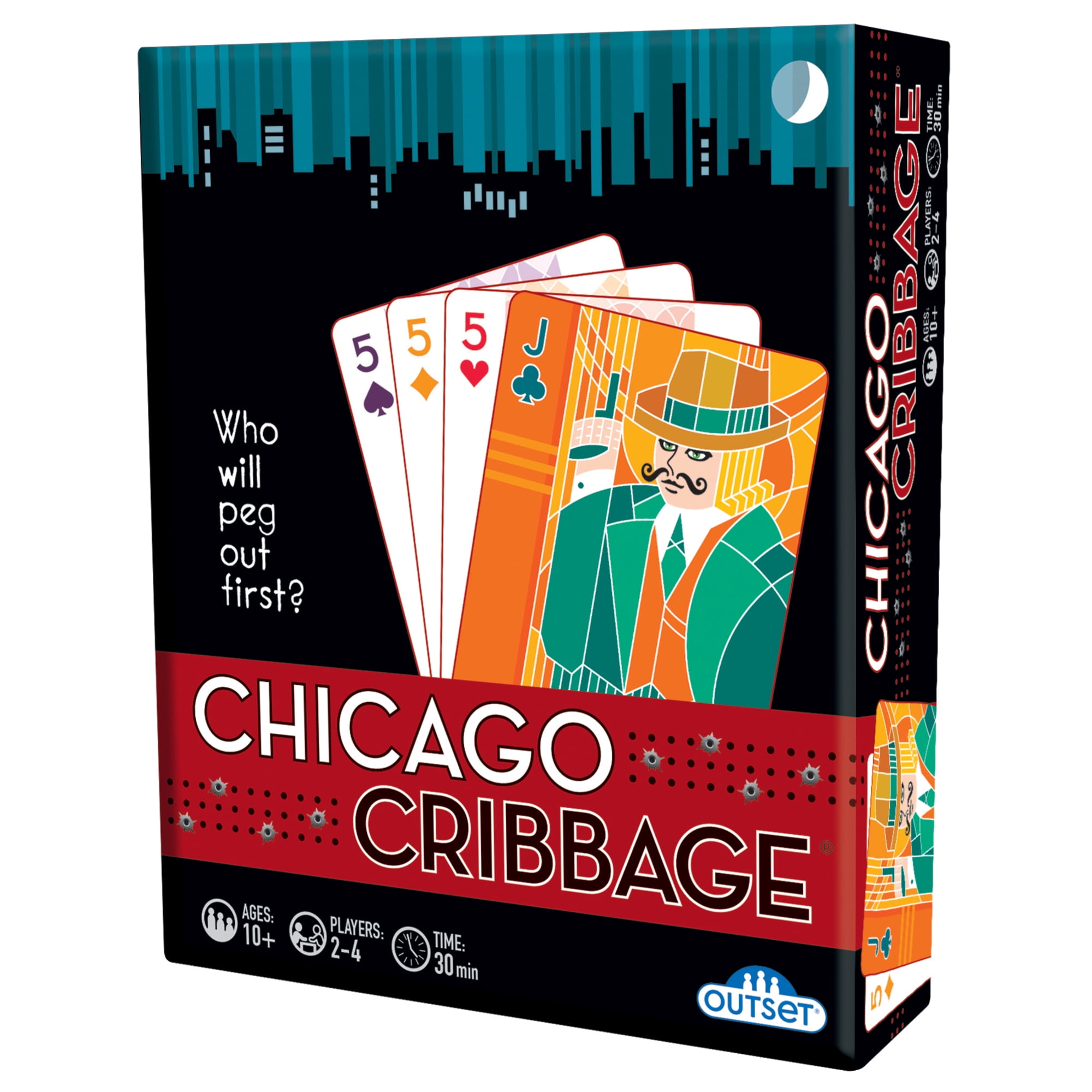Chicago Cribbage Expansion Card Set, Outset Media, Adds 7 Cards To