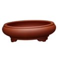 thumbnail image 2 of Ximing Grand Pot Rond Peu Profond pour Bonsaï avec Trou de Drainage, Pot en Argile pour Jardin, Décoration de Cour Rouge, 2 of 9
