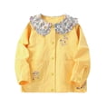 thumbnail image 4 of YTDSCS 1-9T Girls Long Sleeve Jackets Babydoll Neck Fashion Coats for Toddler Kids Spring Autumn Versatile Tops Jackets, 4 of 9