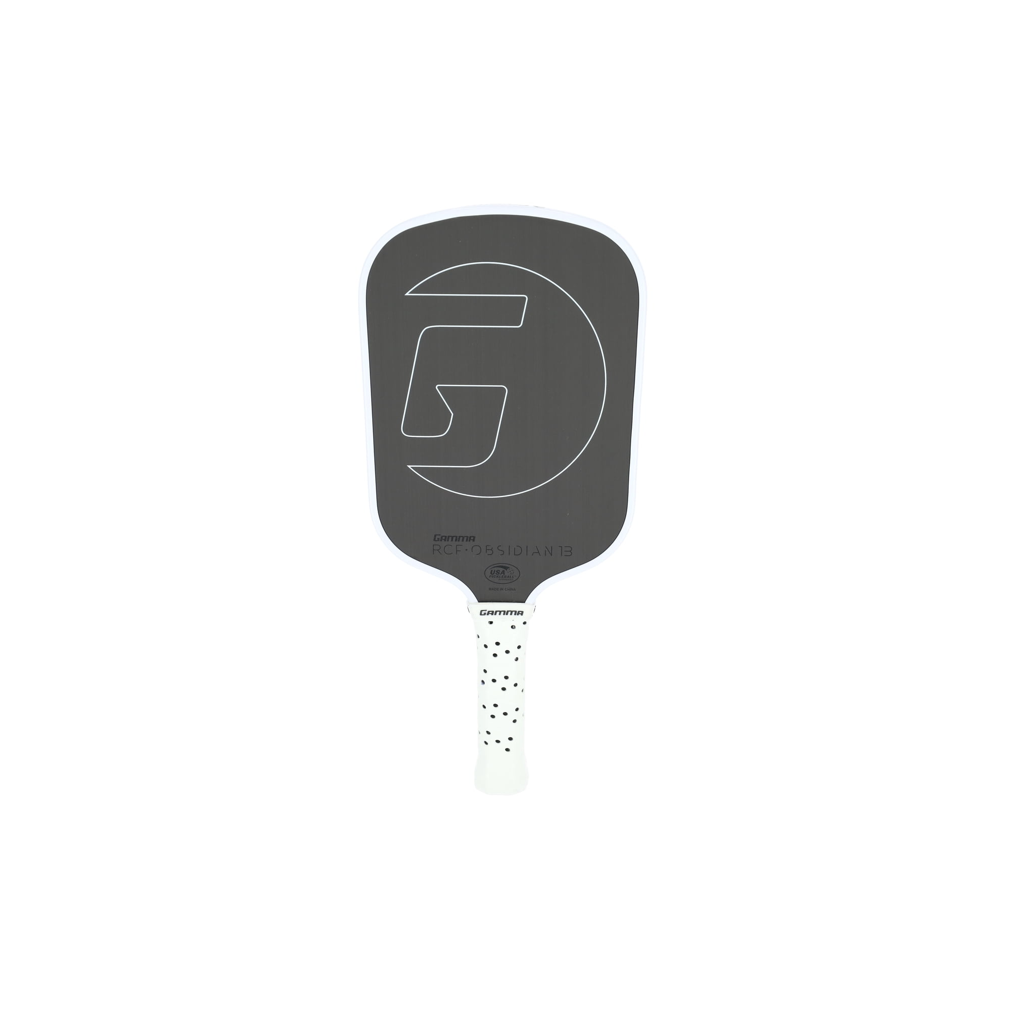 GAMMA Obsidian 13 Raw Carbon Fiber Pickleball Paddle with 13mm Core, 8.0 oz.