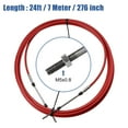 thumbnail image 3 of Unique Bargains 1pcs 24ft 276 Inch Marine Type 3300 / 33C Throttle Shift Remote Control Box Cable for Yamaha Outboard Engine Boat Red, 3 of 7