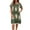 50# Army Green, variant on Jzuxvd Mexican Dress for Women Short Sleeve Floral Embroidered Fiesta Dress Loose Linen Peasant Dresses Purple S