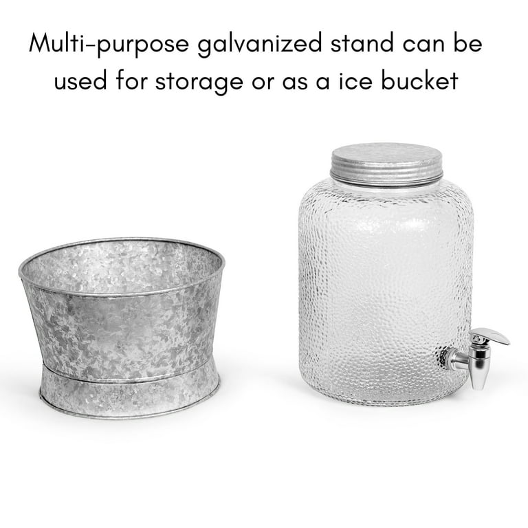 Galvanized Bucket-Stand Drink Dispenser – CHIC DETROIT EVENTS