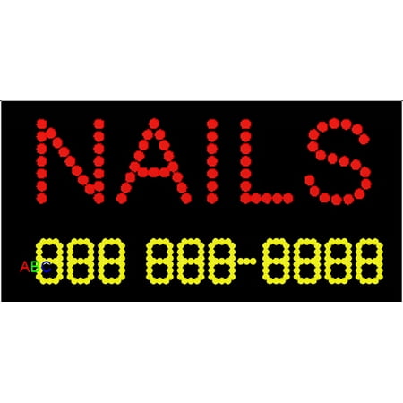 Nails Outdoor Led Sign 12