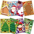 thumbnail image 4 of 24 Sheets Christmas Stickers for Crafts – Make Your Own Characters Mix & Match Sticker Set, DIY Make-a-Face Christmas Tree Stickers, Holiday Party Craft Supplies, Winter Festive Sticker Decorations, 4 of 7