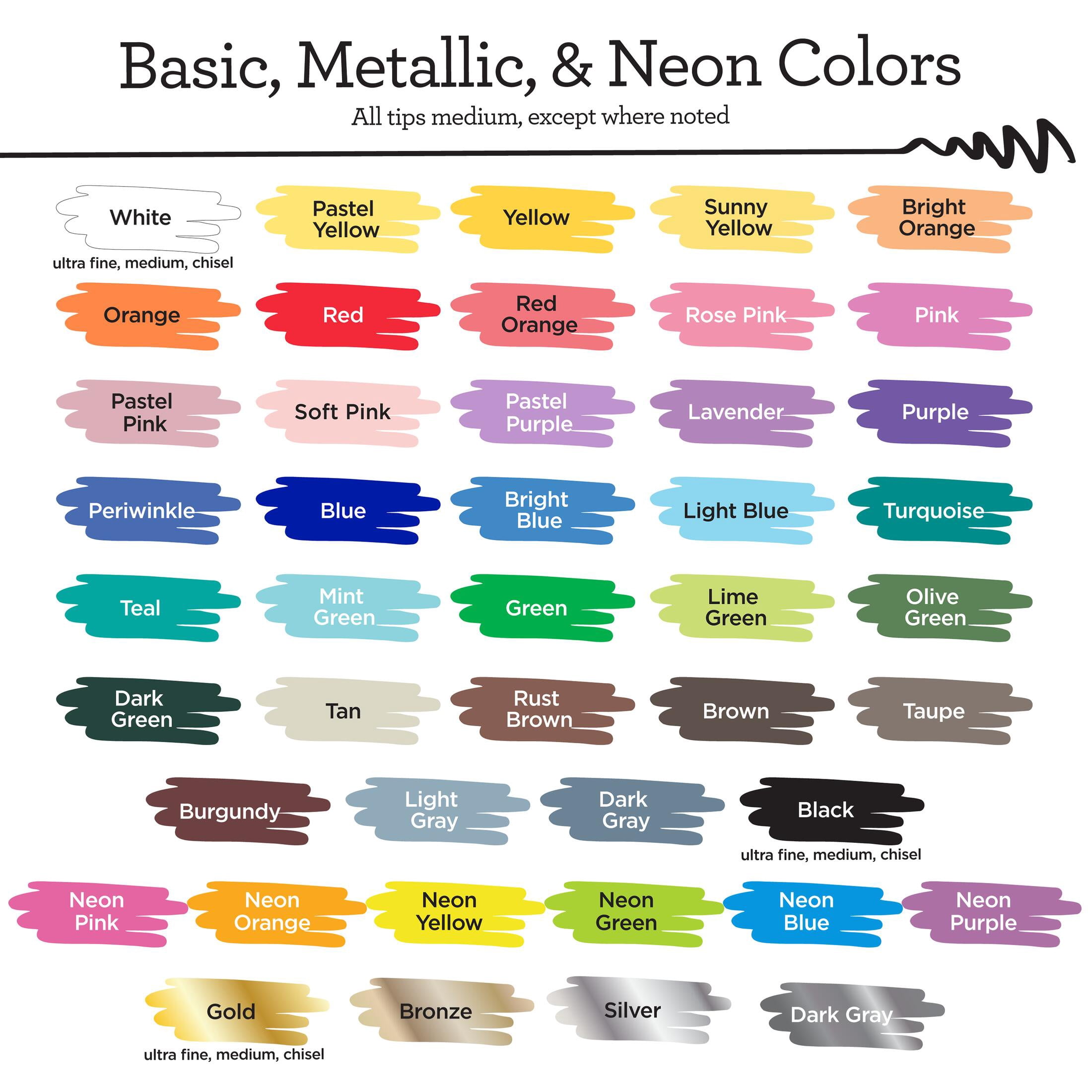 Apple Barrel Mega Multi-Surface Paint Pen Art Set, Set of 50, Multicolor