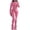 Pink, variant on Valora Women Fashion Outfit Women’ s Trousers Suit Set for Two Piece Outfits Bodysuit Top Skinny Pants Tracksuit Casual Wear XL