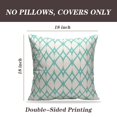 thumbnail image 2 of LALILO Throw Pillow Covers Vintage Wavy Lines Elegant Mesh Lace Net Cushion Cover 18" x 18", 2 Pack, 2 of 6