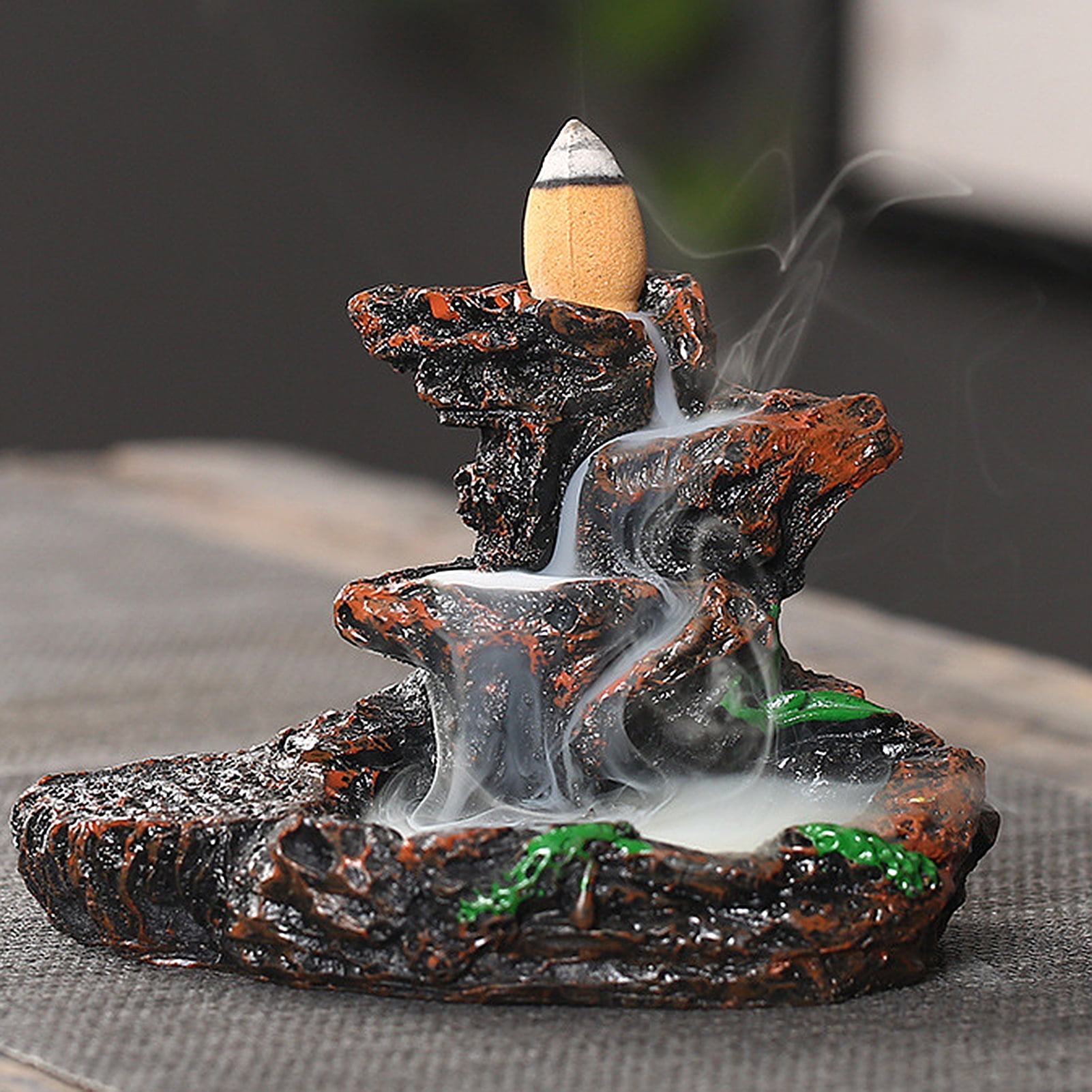 Details about   Backflow Incense Cones Burner Holder for Home Office Decorated Ash Catcher Gift 