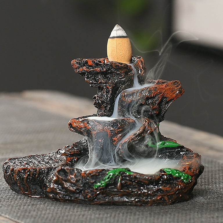 Xinwanna Resin Mountains Rivers Incense Burners Holder Censer