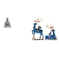 thumbnail image 1 of Estatua De Resina De Buda, Mono, Alce Y Ciervo, Figura En Miniatura, Escultura, Arte Coleccionable, Decoración Para Hotel, Patio, Chimenea, Mesa, Jardín Trasero., 1 of 8