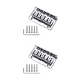 thumbnail image 3 of Yuarrent Guitar Bridge Modified Component Professional Music Instrument Tailpiece Saddle Replace Hardtail Fitting Fixed Accessories Metal 2piezas, 3 of 6