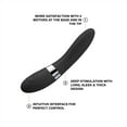 thumbnail image 2 of LELO ELISE 2 Dual Motor Powered G Spot Vibrator Waterproof Silicone for Women, Black, 2 of 6