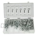 thumbnail image 2 of HLONK 150pcs R-Shaped Cotter Roll Spring Pin Small Metal Durable Cotter (Silver White), 2 of 7