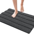thumbnail image 6 of ETHAN Non-Slip Bathroom Mat Absorbent Plush Polyester, Chenille Non-Slip Bath Mat Bathroom Rugs, Soft Absorbent Shower Mat, 6 of 6