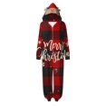 thumbnail image 2 of Odeerbi Christmas Onesie Pajamas for Family Holiday Sleep Jumpsuit Long Sleeve Family Christmas Pajamas Matching Sets Mom Jumpsuit Set Printed Sleepwear Family Matching PJs Set Red, 2 of 4