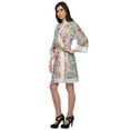 thumbnail image 3 of Moomaya Printed Cotton&nbsp;Robe&nbsp;Women Lightweight Kimono&nbsp;Sleeve Summer Bathrobe, 3 of 6