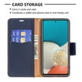 thumbnail image 5 of Allytech Galaxy A53 5G Wallet Case, Galaxy A53 5G Case, PU Leather Folding Stand Shockproof Hand Strap Flip Cover TPU Inner Cards Holder Wallet Case Cover for Samsung Galaxy A53 5G, Blue, 5 of 5
