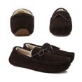 thumbnail image 6 of DREAM PAIRS Sheepskin Mens Suede Shearling Moccasin Toe Slippers Slip On Shoes AU-LOAFER-02 BROWN Size 9, 6 of 6