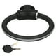 thumbnail image 4 of Mini candado de anillo para bicicleta, candado antirrobo para cable de bicicleta, accesorio reflectante de aleación de zinc (negro mate reflectante), 4 of 8