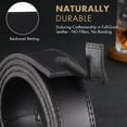 thumbnail image 4 of JASGOOD Men's Full Grain Leather Belt, 1.4" Wide Leather Belt with Scratch-Resistant Pin Buckle for Jeans & Khakis, 4 of 7