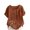 Brown, variant on successthop Womens Work Shirts Short Sleeve Casual Plus Size Crewneck T Shirt Button Lightweight Tops Floral Clothes 3XL