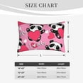 thumbnail image 6 of Balery Panda Heart Valentine Pink Bedding Queen Pillow Cases - Envelope Closure - Soft Brushed Microfiber Fabric - Shrinkage and Fade Resistant Pillow Cases-20"x30", 6 of 9