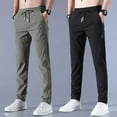 thumbnail image 5 of Gray Young Adult Clothing Fast Dry Stretch Ice Cool Breathable Running Jogger Drawstring Sweatpants With Pockets Mens Sweatpants, 5 of 5