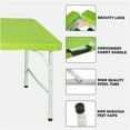 thumbnail image 3 of JERFIT 4ft Portable Folding Table, Heavy Duty 297 Lbs Capacity Indoor Outdoor Plastic Camping Picnic Table with Foldable Legs, Green, 3 of 6