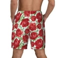 thumbnail image 4 of Daiia Rose Flowers Mens Swim Trunks Swim Shorts Quick Dry Swim Shorts with Mesh Lining Pockets-Large, 4 of 9