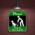 thumbnail image 2 of Please Clean Up After Your Pet BLACK Aluminum Composite Sign, 20"x24", 2 of 9