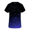 thumbnail image 5 of JGTDBPO Scrubs Top For Women V-Neck Workwear Soft Stretch Easy Care With Pocket Pullover Blouse Gradient Solid Color Short Sleeve Working Uniform Tops Medical Scrub Shirts, 5 of 5