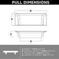 thumbnail image 4 of Franklin Brass P17212k-B Rectangular Bin 3" Center To Center Cup Cabinet Pull - MultiColor, 4 of 5