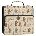 thumbnail image 5 of FORMRS Zipper Binder with Shoulder Strap 2-inch Ring 500 Sheet Capacity File Bag, Musical Animals Pattern, 5 of 5