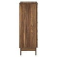thumbnail image 5 of Pemberly Row Contemporary Slatted 5-Drawer Chest Chest in Walnut, 5 of 8
