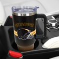 thumbnail image 4 of Pittsburgh Tumbler Cup - Pittsburgh Gifts for Men - 40 OZ Insulated Stainless Steel Coffee Travel Mug with Lid and Straw, 4 of 6