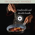 thumbnail image 4 of Dark Grey Nonstick Cookware Set with Glass Lids, Induction Compatible, Stay-Cool Handles, 6-Piece Kitchen Pots & Pans, 4 of 6