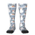 thumbnail image 1 of Balery Happy Snowmen Snowfall Calcetines novedosos Calcetines deportivos Calcetines hasta la rodilla Calcetines de algodón Calcetines originales y geniales, 1 of 6