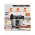 thumbnail image 2 of Commercial Rice Cooker, 60-Cup Rice Cooker, 13.74 Qt / 13 Liter Large Rice Cooker And Warmer With Nonstick Inner Pot, Fast Cooking And 12-Hour Keep Warm, With Rice Cup And Paddle, For Restaurant, 2 of 10
